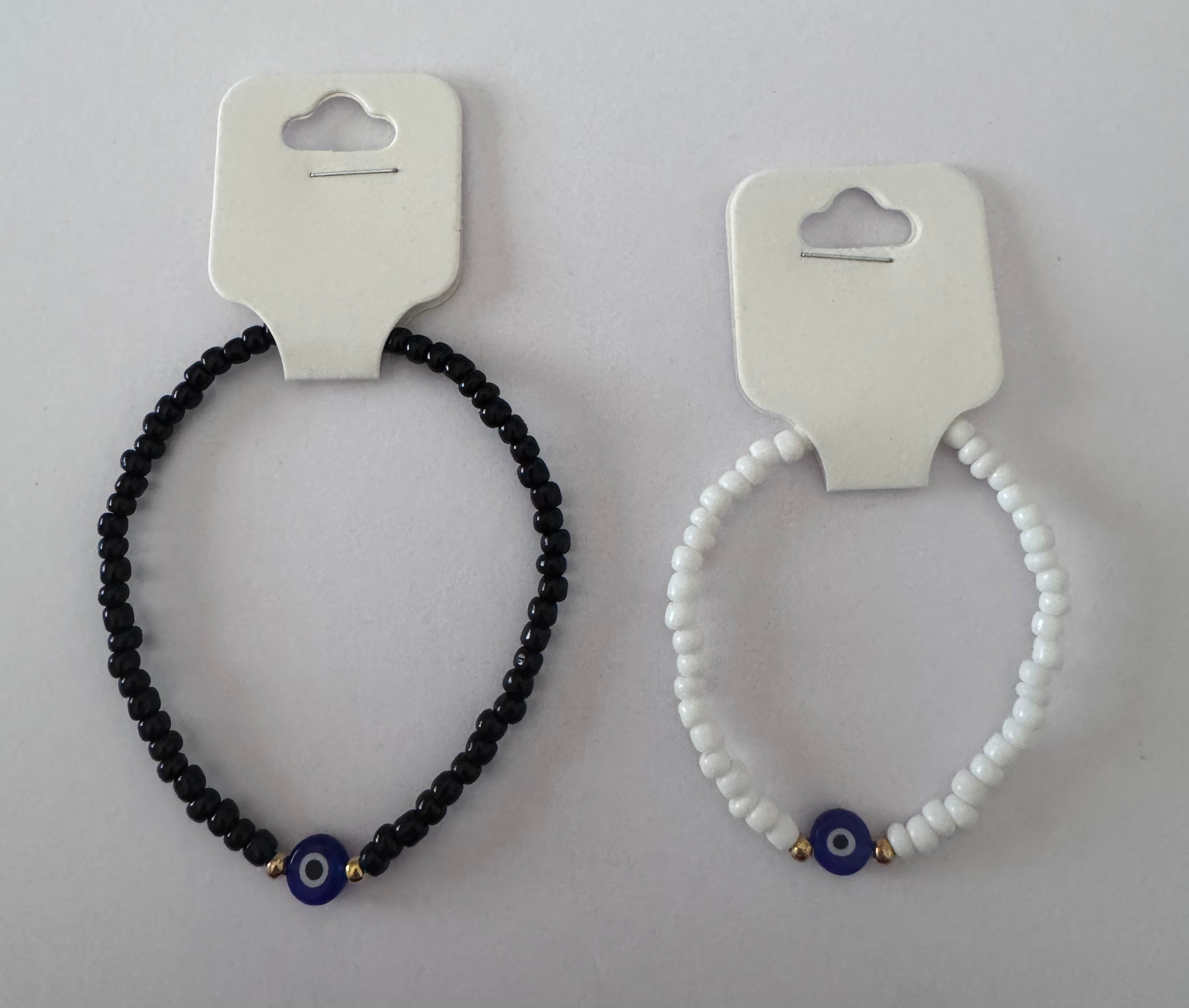His & hers beaded bracelets