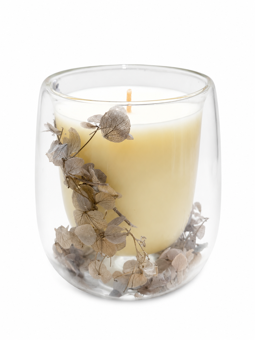 Grey Botanical candle