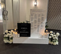 Welcome sign, Seating chart with Signage Base - 2 slots