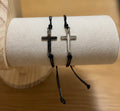 Men’s adjustable cross bracelet