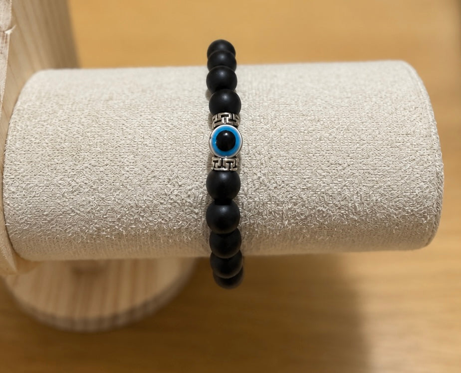 Men’s beaded bracelet with mati